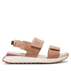 Sandały Gioseppo. Brązowe sandały damskie Gioseppo, bez wzorów, bez obcasa, na płaskiej podeszwie, bez zapięcia. Za 209.99 zł.