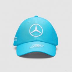 Czapka z daszkiem Mercedes-AMG Petronas F1 Team niebieska. Niebieskie czapki damskie OEM, bez wzorów, z poliesteru, eleganckie. Za 81.43 zł.