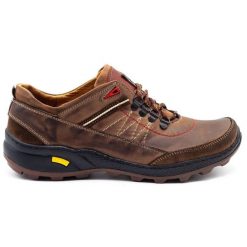 Olivier Męskie buty trekkingowe 274GT brązowe. Brązowe trekkingi męskie na jesień, z jeansu, bez zapięcia. Za 319.69 zł.