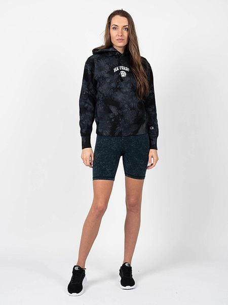 Bluza trekking damska Tie-Die. Czarne bluzy damskie Champion, m, bez wzorów, z bawełny, bez ramiączek, z kapturem. Za 444.05 zł.