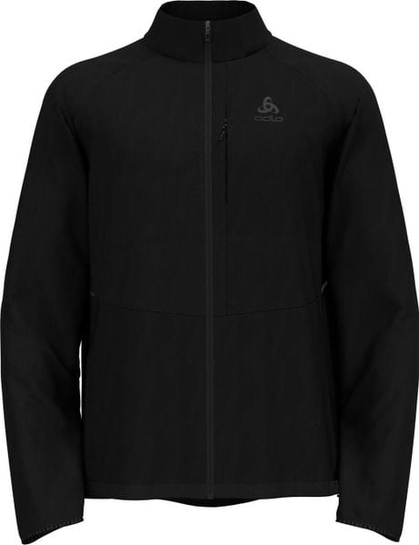 Kurtka męska Odlo ZEROWEIGHT Jacket. Czarne kurtki męskie ODLO, l, bez wzorów, z materiału, bez kaptura. Za 483.90 zł.