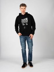 John Richmond Bluza | UMA24140FE | Mężczyzna | Czarny. Czarne bluzy męskie John Richmond, l, bez wzorów, z bawełny, z kapturem. W wyprzedaży za 389.00 zł.