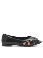 Sergio Bardi Baleriny RST-B1032-04SB Czarny. Czarne balerinki damskie Sergio Bardi, bez wzorów, ze skóry, bez obcasa, bez zapięcia. Za 167.99 zł.