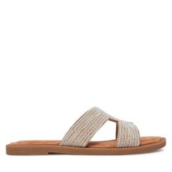 Klapki Tamaris. Szare klapki damskie Tamaris, bez wzorów, bez obcasa, bez zapięcia. Za 189.99 zł.