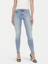 ONLY Jeansy Blush 15164319 Niebieski Skinny Fit. Niebieskie jeansy damskie ONLY, bez wzorów, z bawełny. Za 199.99 zł.