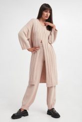 Sweter damski wełniany maxi PESERICO. Swetry nierozpinane damskie Peserico, bez wzorów, z wełny, bez kołnierzyka, bez ramiączek. W wyprzedaży za 1,939.77 zł.