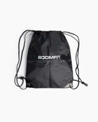 Torba Sportowa - BOOMFIT. Czarne torby sportowe męskie BOOMFIT, bez wzorów, z materiału, z nadrukiem. Za 50.45 zł.