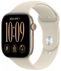 Smartwatch Apple Watch Series 12 GPS 42mm Aluminium złoty z paskiem sport piasek S/M MJED4 (01959512257910). Żółte zegarki smartwatch Apple, bez wzorów. Za 1,899.00 zł.