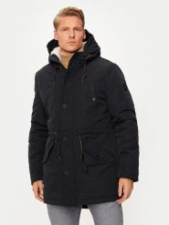 INDICODE Parka Callen 15-730 Czarny Regular Fit. Czarne parki męskie INDICODE, m, bez wzorów, z syntetyku, bez kołnierzyka, bez kaptura. Za 289.99 zł.
