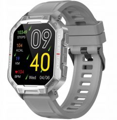 Smartwatch Hagen Zegarek Smartwatch Męski HC49 srebrny dużo funkcji Bluetooth. Szare zegarki męskie Hagen, bez wzorów, srebrne. Za 229.00 zł.