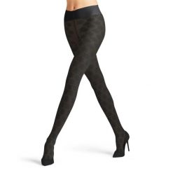Rajstopy damskie Falke High Waist Crystal. Czarne rajstopy i pończochy Falke, bez wzorów, z elastanu. Za 147.50 zł.
