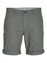 Jack & Jones Szorty materiałowe Dave 12182549 Zielony Regular Fit. Zielone szorty męskie Jack & Jones, bez wzorów, z bawełny. Za 109.99 zł.