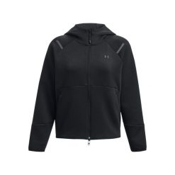 Damska bluza dresowa zapinana na zamek Under Armour Unstoppable Fleece. Czarne bluzy damskie Under Armour, l, bez wzorów, z bawełny, bez ramiączek, z kapturem. Za 487.90 zł.