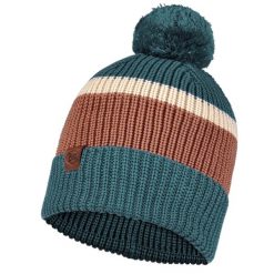 Czapka BUFF KNITTED HAT ELON. Niebieskie czapki damskie Buff, na zimę, bez wzorów, sportowe. Za 108.00 zł.