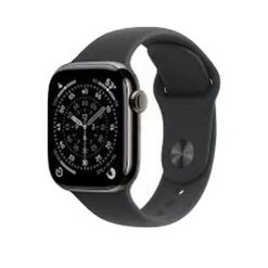 Zegarek smart Apple Series 11 GPS + Cellular Tytan Czarny. Czarne zegarki męskie Apple, bez wzorów. Za 4,819.40 zł.