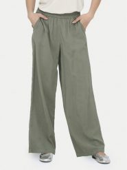 ONLY Spodnie materiałowe Aris 15337956 Zielony Straight Fit. Zielone spodnie materiałowe damskie ONLY, bez wzorów, z materiału. Za 189.99 zł.