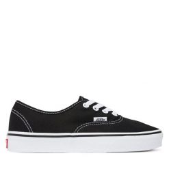 Tenisówki Vans. Czarne trampki i tenisówki damskie Vans, bez wzorów, bez zapięcia. Za 259.99 zł.