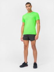 4F Spodenki do biegania ultralight męskie L. Czarne szorty męskie 4F, bez wzorów, z gumy. W wyprzedaży za 79.99 zł.