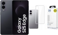 Smartfon Samsung Galaxy S25 Edge 12/512GB Czarny (SM-S937BZK) + Etui Clear Case. Czarne smartfony SAMSUNG. Za 5,232.00 zł.