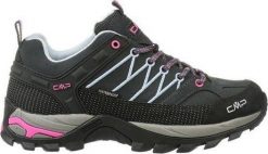 Buty trekkingowe damskie CMP Rigel Low WP 3Q13246-66UM Czarne 38. Czarne obuwie trekkingowe damskie CMP, bez zapięcia. Za 359.74 zł.