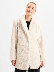 Betty & Co Krótki płaszcz Kobiety biały, 36. Białe płaszcze damskie Betty & Co, na jesień, bez wzorów, bez kołnierzyka, bez kaptura. Za 479.95 zł.