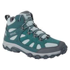 Damskie Buty Do Chodzenia Edgepoint IV Mid Cut. Czarne obuwie trekkingowe damskie Regatta, z materiału, bez zapięcia. Za 297.99 zł.