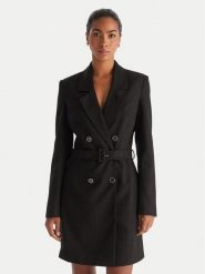 Guess Marynarka W5BK54 W2422 Czarny Regular Fit. Czarne marynarki i żakiety damskie Guess, z aplikacjami, z syntetyku, bez kołnierzyka, bez ramiączek. Za 799.99 zł.