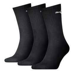 SKARPETY Puma Crew Socks 3 Pack, Dla obu płci. Czarne skarpetki damskie Puma, bez wzorów, z bawełny. Za 46.99 zł.