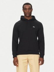 Quiksilver Bluza EQYFT04951 Czarny Regular Fit. Czarne bluzy męskie Quiksilver, m, bez wzorów, z syntetyku, bez ramiączek, bez kaptura. Za 99.99 zł.