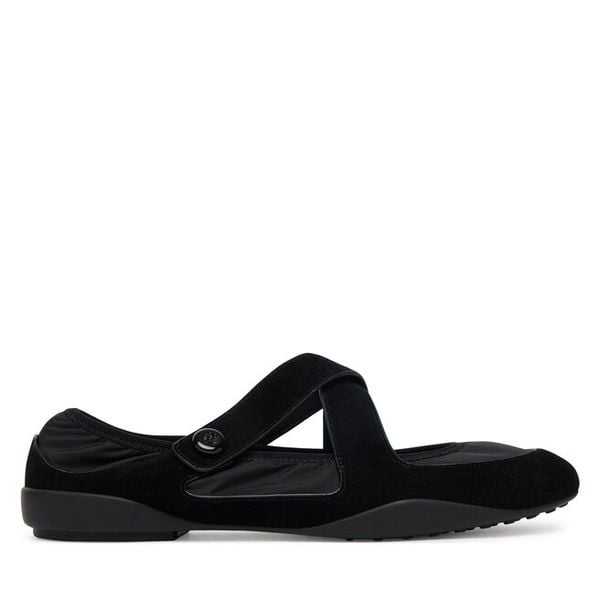 Baleriny Tory Burch. Czarne balerinki damskie Tory Burch, bez wzorów, sportowe, bez obcasa, bez zapięcia. Za 999.99 zł.