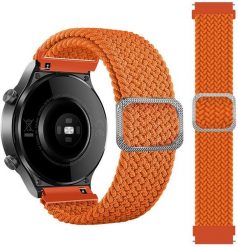 Pleciony pasek do zegarka / smartwatch 20mm, ORANGE / POMARAŃCZOWY. Brązowe zegarki smartwatch moVear, bez wzorów. Za 20.47 zł.