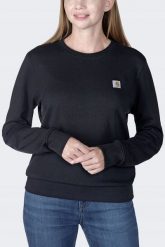 Bluza Carhartt French Terry Black. Czarne bluzy męskie Mitchell & Ness, m, bez wzorów, bez ramiączek, bez kaptura. Za 225.43 zł.