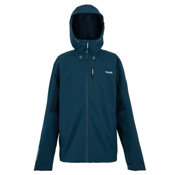 Męska Kurtka Wodoodporna Birchdale II. Niebieskie kurtki męskie Regatta, m, bez wzorów, z materiału, z kapturem. Za 502.99 zł.