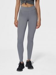 Damskie legginsy Hummel Te Fundamental. Szare legginsy damskie Hummel, bez wzorów, z jersey. Za 224.00 zł.