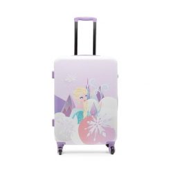 Walizka średnia Frozen. Fioletowe walizki damskie Frozen, bez wzorów, średnie. Za 239.99 zł.