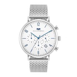 Rhodenwald & Söhne Chronograf Arakon Srebrny Stal nierdzewna Srebrny Zegarki męskie 1 ct Męskie. Szare, analogowe zegarki męskie Rhodenwald & Söhne, z aplikacjami, z koronki, srebrne. Za 669.99 zł.