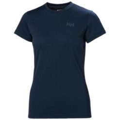 Koszulka damska Helly Hansen HH Lifa Active Solen. Niebieskie bluzki damskie Helly Hansen, bez wzorów, z tkaniny, sportowe, bez kołnierzyka, bez ramiączek. Za 256.00 zł.