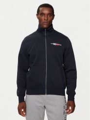 Tommy Hilfiger Bluza MW0MW35539 Granatowy Regular Fit. Niebieskie bluzy męskie Tommy Hilfiger, m, bez wzorów, z bawełny, bez ramiączek, bez kaptura. Za 519.99 zł.