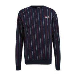 Bluza męska FILA Lobito Pinstriped Crew. Czarne bluzy męskie Fila, l, bez wzorów, casualowe, bez ramiączek, bez kaptura. Za 169.99 zł.