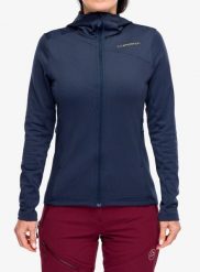Bluza z kapturem damska La Sportiva Cosmic Thermal Hoody. Niebieskie bluzy damskie La Sportiva, xs, bez wzorów, z materiału, eleganckie, bez ramiączek, z kapturem. Za 513.69 zł.
