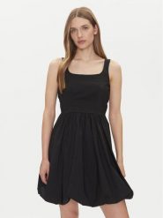 JDY Sukienka letnia Mio 15350930 Czarny Regular Fit. Czarne sukienki damskie JDY, na lato, m, bez wzorów, z bawełny, bez kołnierzyka, bez ramiączek. Za 119.99 zł.