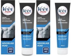 Veet Men Krem Do Depilacji Skóra Wrażliwa 200ml x2szt. Depilatory Veet. Za 98.34 zł.