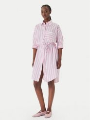 JOOP! Jeans Sukienka koszulowa Dua 30102576 Różowy Regular Fit. Czerwone sukienki damskie JOOP! Jeans, s, bez wzorów, z bawełny, bez kołnierzyka, bez ramiączek, koszulowe. Za 611.99 zł.