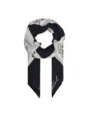 KARL LAGERFELD Chusta B3W33021 Szary ciemny. Szare rękawiczki damskie KARL LAGERFELD, bez wzorów. Za 429.99 zł.
