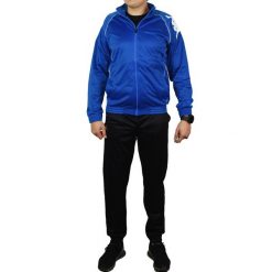 Dres sportowy męski Kappa Ephraim. Niebieskie komplety dresowe męskie Kappa, l, bez wzorów, z dresówki. Za 149.99 zł.