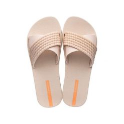 Klapki basenowe damskie Ipanema Street II Fem. Brązowe klapki damskie Ipanema, bez wzorów, z materiału, sportowe, bez obcasa, bez zapięcia. Za 79.89 zł.