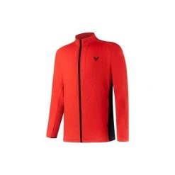 Kurtka z dresu Victor J-30602 D. Czerwone kurtki sportowe męskie Victor, xl, bez wzorów, z dresówki, bez kaptura, na fitness i siłownię. Za 287.85 zł.