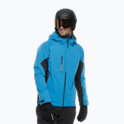Kurtka narciarska męska Dainese Etra Aerosense Dry Core Ready. Niebieskie kurtki sportowe męskie Dainese, na zimę, l, bez wzorów, z materiału, bez kaptura, narciarskie. Za 1,199.00 zł.