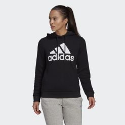 Bluza z Kapturem Loungewear Essentials Logo Rozmiar S Czarny - GL0653. Białe bluzy damskie Adidas, s, bez wzorów, sportowe, bez ramiączek, z kapturem. Za 199.00 zł.