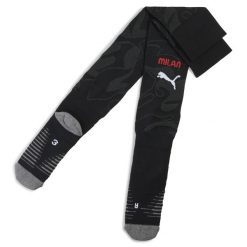 Męskie skarpety bramkarskie AC Milan 25/26 z grafiką PUMA Black Shadow Gray. Czarne skarpety męskie Puma, bez wzorów. Za 109.00 zł.